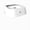 White electronic device with a brand logo on a white background
