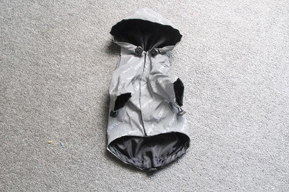 Reflective Waterproof Pet Raincoat Jacket