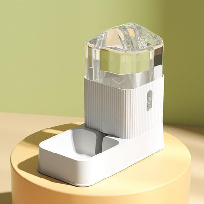 Modern electronic device on a gold stand with a green background