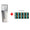 Pet waste bag dispenser with 10 garbage bags on a white background