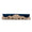 Wooden toy with blue top and beige bottom on a white background