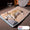 Dog lying on a plush pet bed in a cozy living room.