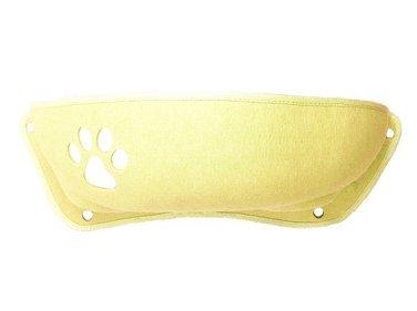 Yellow protective guard on a white background