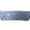 light blue pet muzzle with a paw print design on a white background