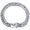 Silver chain bracelet with a clasp on a white background