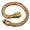 Gold chain bracelet on a white background