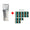 Pet waste bag dispenser with 15 garbage bags on a white background