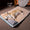 Dog lying on a plush pet bed in a cozy living room.
