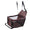 Pet car seat with patterned design on a white background