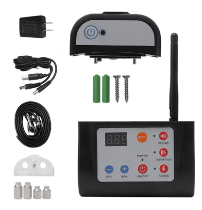 Electronic device with various components on a white background